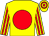 Yellow, red disc, striped sleeves, hooped cap (The Storm Again Syndicate)