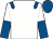 White, royal blue epaulets, halved sleeves, royal blue cap (Law Abiding Citizens)