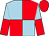 Light blue and red (quartered), halved sleeves, red cap (Mr Tom Goff)