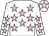 White, pink stars, white cap, pink star (The Kennack Bay Partnership)