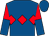 Royal blue, red triple diamond, red and royal blue halved sleeves (Mr Michael Mullineaux)