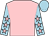 Pink, light blue sleeves, pink stars, light blue cap (Miss Leanne Aspery)