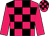 Rose body, black checked, rose arms, rose cap, black checked (Ecurie Des Charmes)