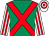 Emerald green, red cross belts, white and red striped sleeves, white and red hooped cap (Mr John Marsden)