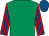 Emerald green, red and royal blue striped sleeves, royal blue cap (Messrs P G De Beyer, M C Higgs, R C Marais & D F M)