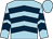 light blue, dark blue chevrons, light blue cap (Ec Eclair)