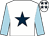 White, dark blue star, light blue sleeves, dark blue stars on white cap (Jp Zaoui/b Milliere/p Bouvard)
