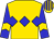 Gold, blue triple diamond, gold chevron on blue sleeves, gold and blue striped cap (Allen Shi Lop Tak)