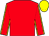 Red, yellow seams on sleeves, yellow cap (Y A Briand)