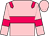 pink, cerise hoop and epaulets, cerise armlets (Ec Alain Et Arnaud Chavatte)