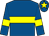 Royal blue, yellow hoop, yellow armlet, yellow star on cap (Ms Eleanor Manning)