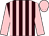 Brown and pink stripes, pink sleeves and cap (Mr Douglas Campbell)