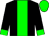 Black, green stripe, black sleeves, green cuffs and cap (Green Street Bloodstock (pty) Ltd (s R Bailey, D M)