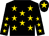 Black, gold stars, black cap, gold star (Mr G Baldeo & Team G Racing (nom: Mr G H Van Zyl))