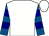 White, royal blue and navy blue hoops on sleeves (John Polster)