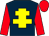 DARK BLUE, YELLOW Cross of Lorraine, RED sleeves and cap (The Silent Steps Partnership)