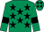 Emerald green, black stars and armlets (Elmley Queen 2)