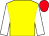 Yellow, white sleeves, red cap (Mrs Orla Cleary-O'Kane)