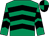 Emerald green & black chevrons, quartered cap (Patrick J McCartan)