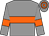 Grey, orange hoop & armlet, hooped cap (Mrs C Roper)