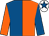 Orange & royal blue halved, sleeves reversed, white cap, royal blue star (Mrs J P Duffy)