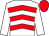 White & red chevrons, white sleeves, red cap (T Heatrick)