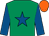 EMERALD GREEN, ROYAL BLUE star and sleeves, ORANGE cap (Mr A A Byrne)
