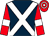 Dark blue, white cross belts, red sleeves, white armlets, hooped cap (Brahms & Liszt)