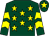 Dark green, yellow stars, chevrons on sleeves, dark green cap, yellow star (Mrs Avril Lewis)
