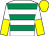 White & emerald green hoops, yellow & white halved sleeves, yellow cap (K Haughey)