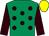 Emerald green, brown spots and sleeves, yellow cap (Mary Messenger,victoria & Jm Buob-aldo)
