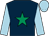 Dark blue, emerald green star, light blue sleeves and cap (Mr Tadhg Moynihan)