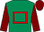 Emerald green, red hollow box, maroon sleeves and cap (Mr Greenfingers Syndicate)