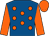 Royal blue, orange spots, orange sleeves & cap (Rainbow Gems Syndicate)