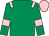 Emerald green, pink epaulets, armlets and cap (Rock Racing Club)
