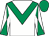 White, emerald green chevron, diabolo on sleeves, emerald green cap (Mr Peter W Garnsworthy)