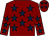 Maroon, dark blue stars (Mr William Donaldson)