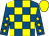 Royal blue and yellow check, royal blue sleeves, yellow stars, yellow cap (Scuderia Effevi Srl)