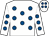 White, royal blue spots (Mr William Esdaile)