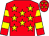 Red, yellow stars, hooped sleeves and stars on cap (The Geezaaah Partnership)