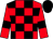 Red and black check, red sleeves, black armlets, black cap (Swales & Fell)