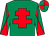 EMERALD GREEN, RED Cross of Lorraine, diabolo on sleeves, quartered cap (Mr A Phillips & Mr&Mrs Sperling)