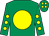 Emerald green, yellow disc, yellow spots on sleeves, emerald green cap, yellow spots (Griffyndor Syndicate)