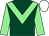 Dark green, light green chevron & sleeves, white cap (David Marnane International Syndicate)