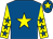 Royal blue, yellow star, yellow sleeves, royal blue stars, royal blue cap, yellow star (Darren Bunyan Racing Syndicate)