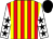 Red & yellow stripes, white sleeves, black stars, black cap (Fathi Egziama)