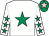 White, emerald green star, emerald green stars on sleeves, emerald green cap, pink star (Getupandgo Syndicate)