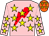 PINK, RED lightning bolt, YELLOW stars, ORANGE cap with YELLOW stars (Bailey, Jessup, & Lloyd)