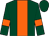 Dark green, orange stripe and armlets (Mr A Potts)