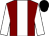Maroon, white stripe, white sleeves, black cap (Sh Mansoor bin Mohd Al Maktoum)